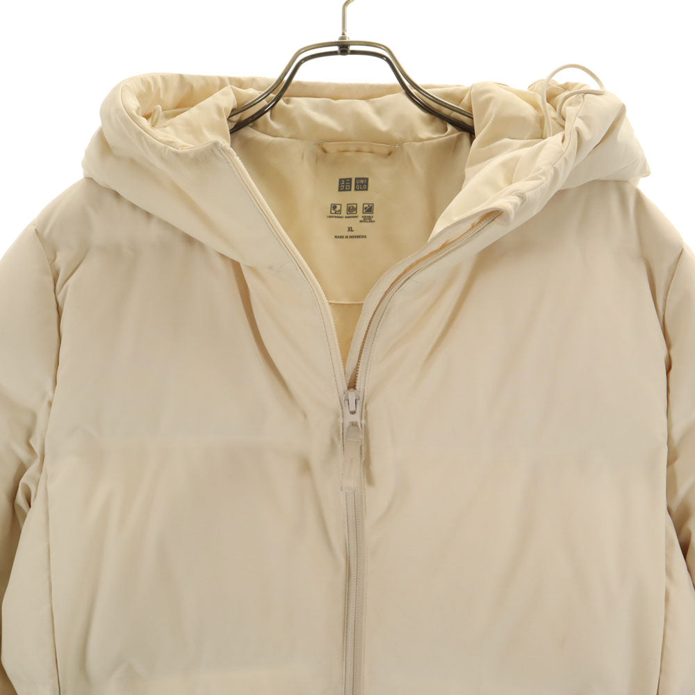 UNIQLO ユニクロ シームレス ダウンコート XL アイボリー レディース