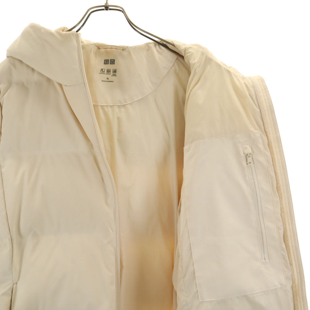 UNIQLO ユニクロ シームレス ダウンコート XL アイボリー レディース