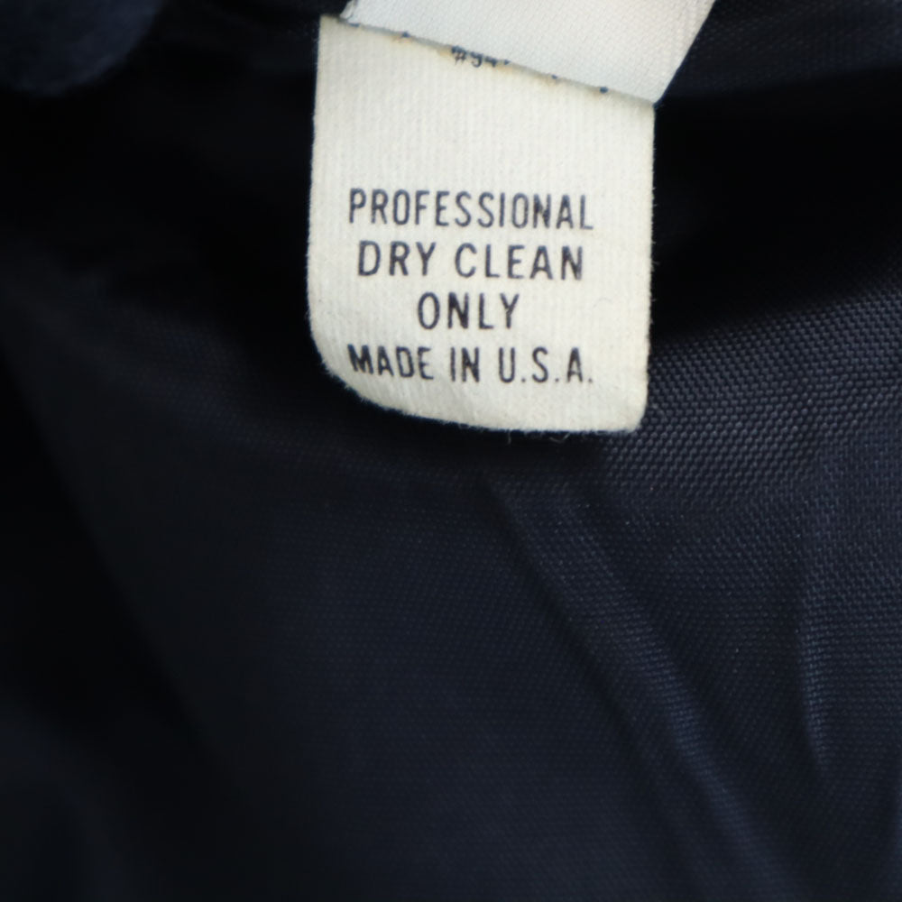 Christian Dior クリスチャンディオール 90s USA製 オールド ロロピアーナ ラムウール ダブル コート 6 ネイビー レディース