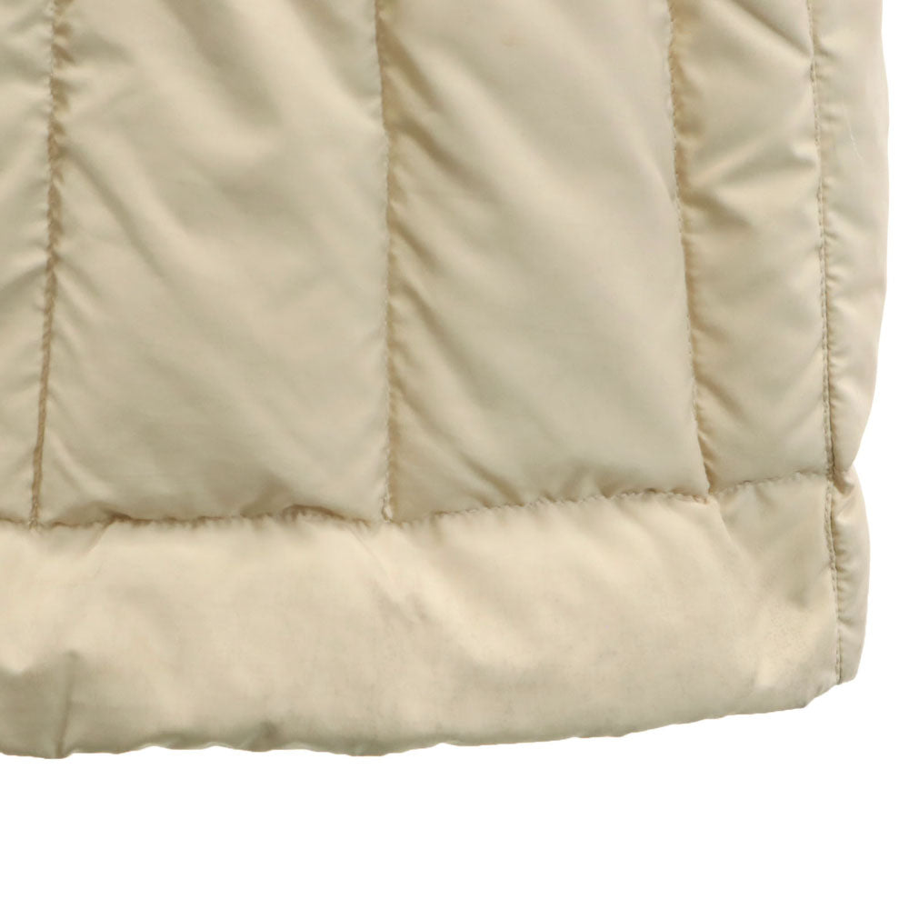 Salvatore Ferragamo サルヴァトーレフェラガモ 90s イタリア製 オールド ラビットファー付き 中綿コート 42 ベージュ レディース