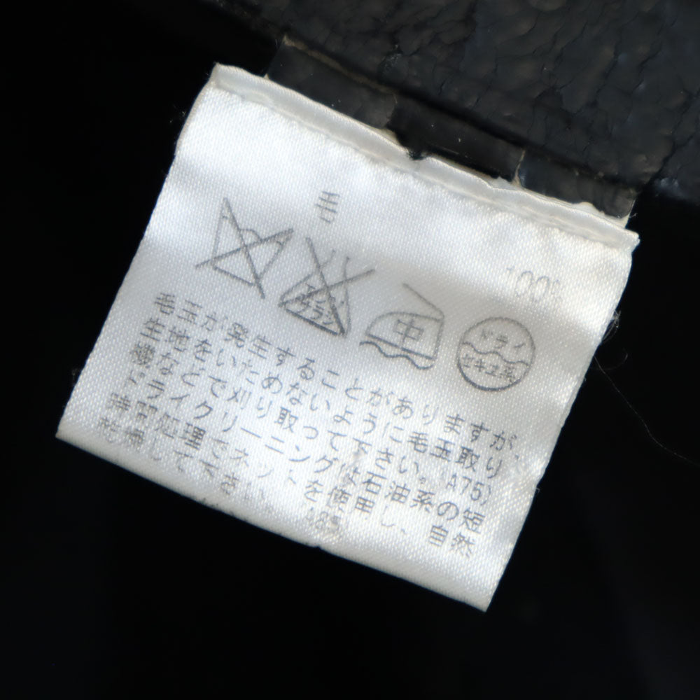 GRIFFIN グリフィン イタリア製 メルトン チェスターコート M ブラック メンズ