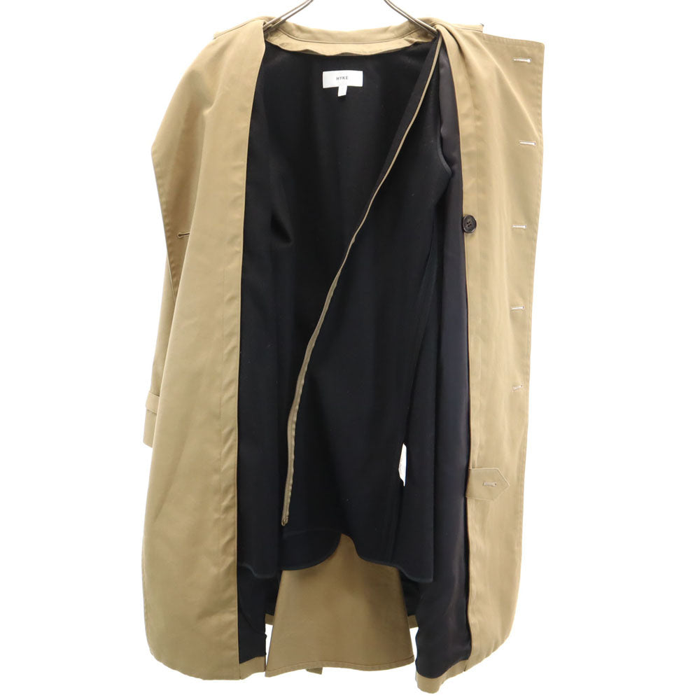 HYKE ハイク 日本製 トレンチコート 2 ベージュ ウールライナー付 レディース