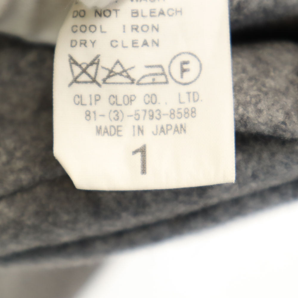 AURALEE オーラリー 日本製 ウールブレンド ダッフルコート 1 グレー フーディー メンズ