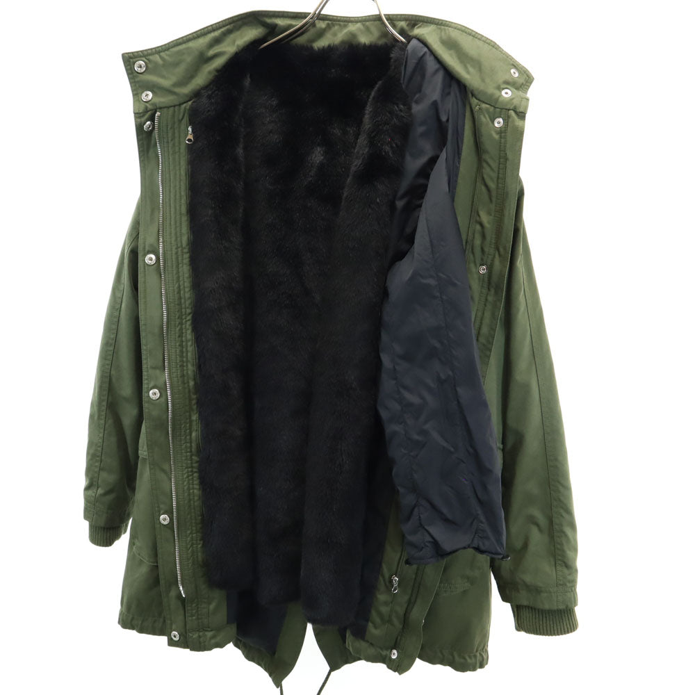 Emporio Armani エンポリオアルマーニ モッズコート L カーキ EA7 ライナー付き レディース