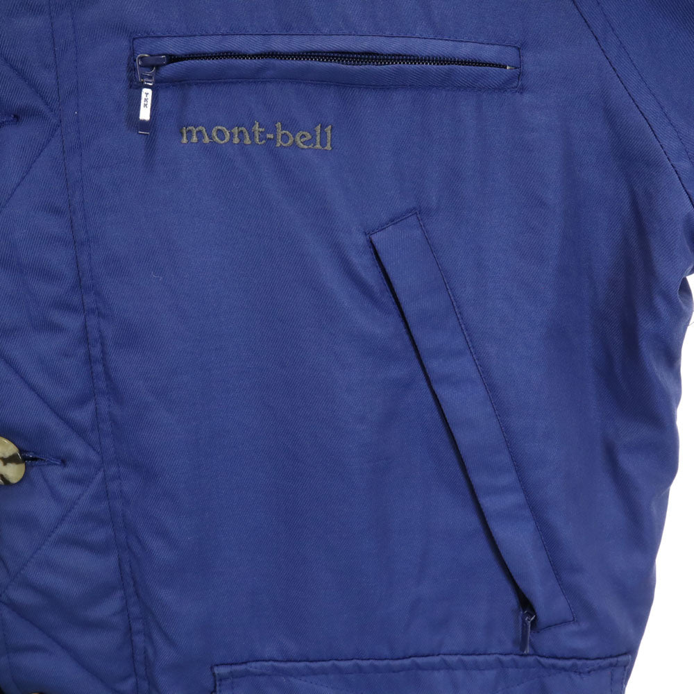 mont-bell モンベル コート M 青紺 アウトドア 裏フリース ポーラテック メンズ