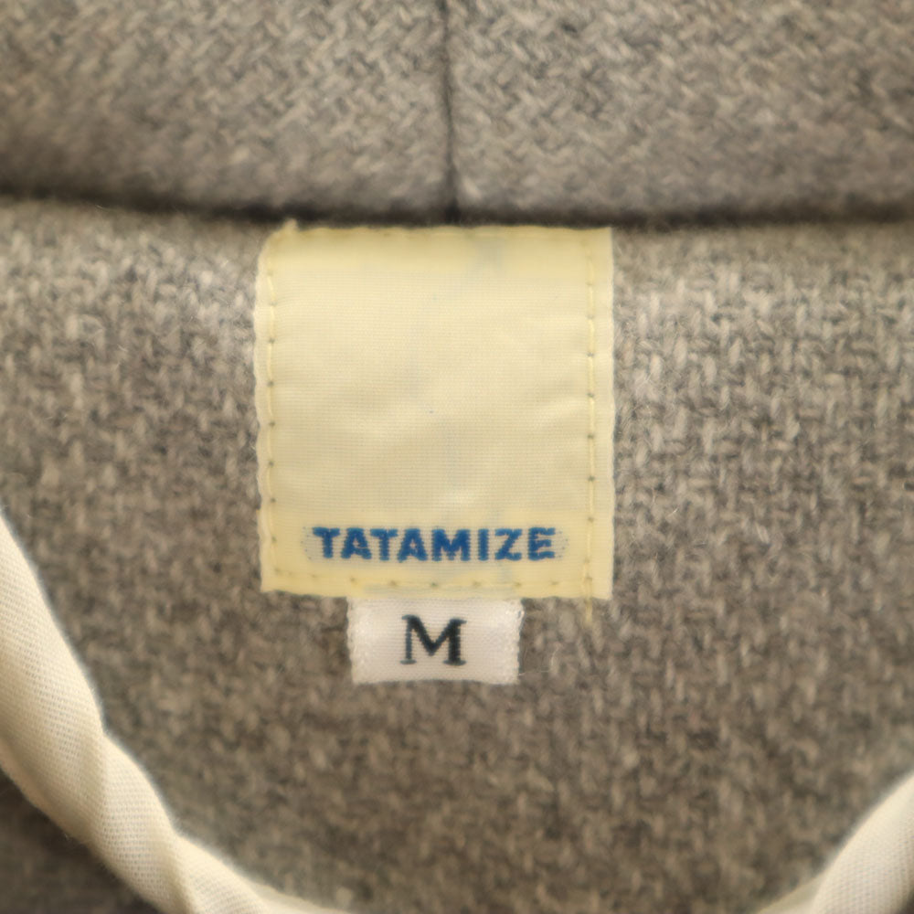 TATAMIZE タタミゼ ウールブレンド 日本製 ウール ダッフルコート M グレー系 メンズ