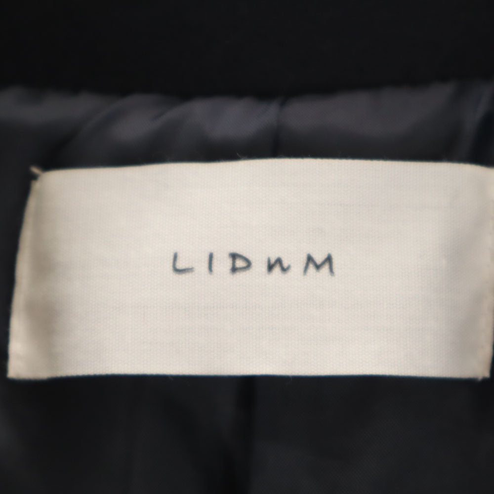 LIDNM リドム ウールブレンド ウール チェスターコート M ネイビー メンズ