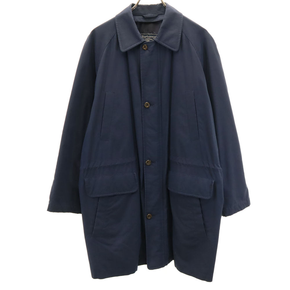 Burberrys バーバリーズ 90s オールド C-TK83 白タグ ステンカラーコート M ネイビー ライナー欠品 メンズ