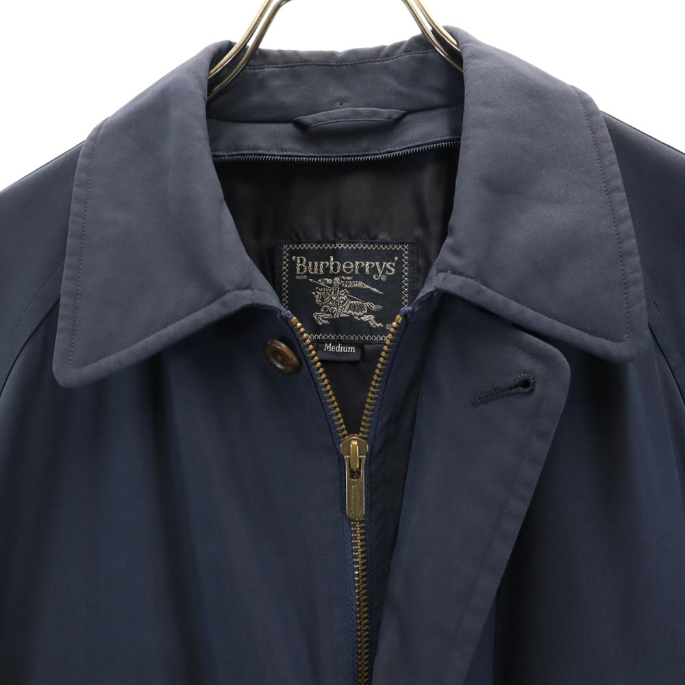 Burberrys バーバリーズ 90s オールド C-TK83 白タグ ステンカラーコート M ネイビー ライナー欠品 メンズ
