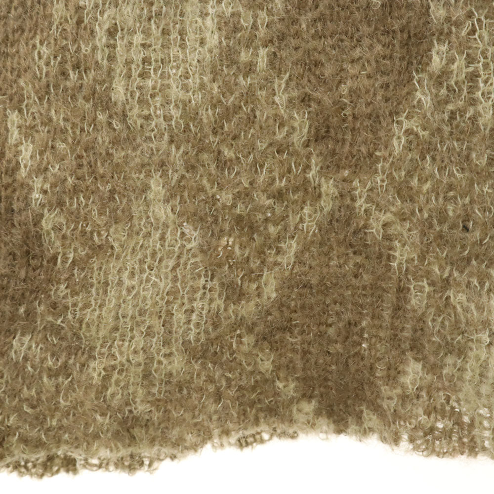 BOEPPLE SPORTSWEAR 60s ヴィンテージ ウールブレンド 長袖 ロング Vネック セーター ベージュ ニット レディース