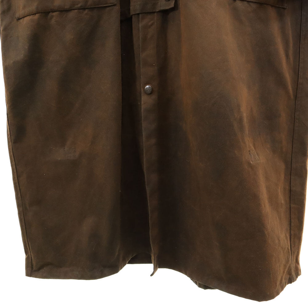 アウトバック 90s オールド オイルド コート L ブラウン フード、ライナー欠品 レディース