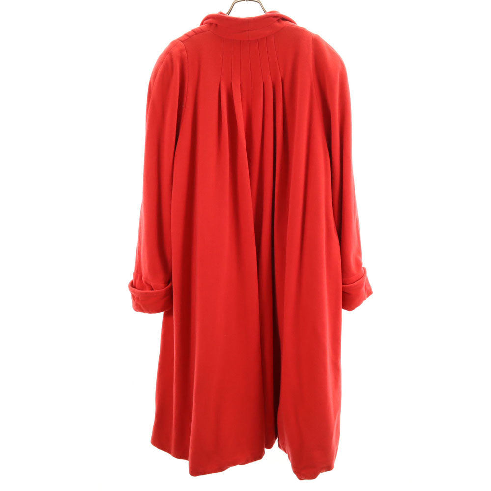 FENDI フェンディ 90s イタリア製 オールド ショールカラー コート 42 レッド レディース