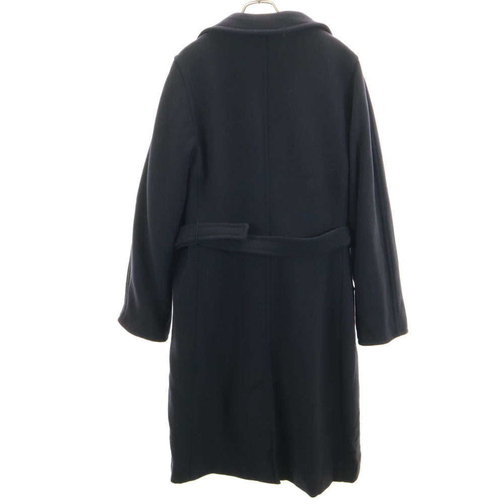 ウィークエンドバイマックスマーラ ダブルブレスト コート 42 ネイビー WEEKEND by Max Mara 中綿ライナー付き レディース