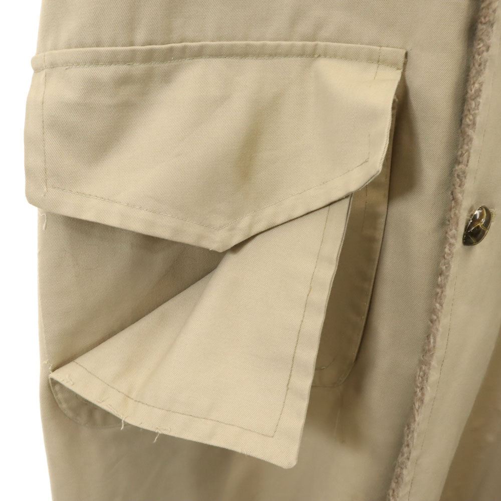 LONDON FOG ロンドンフォグ 70s ヴィンテージ アルスター コート 40 ベージュ 裏ファー メンズ