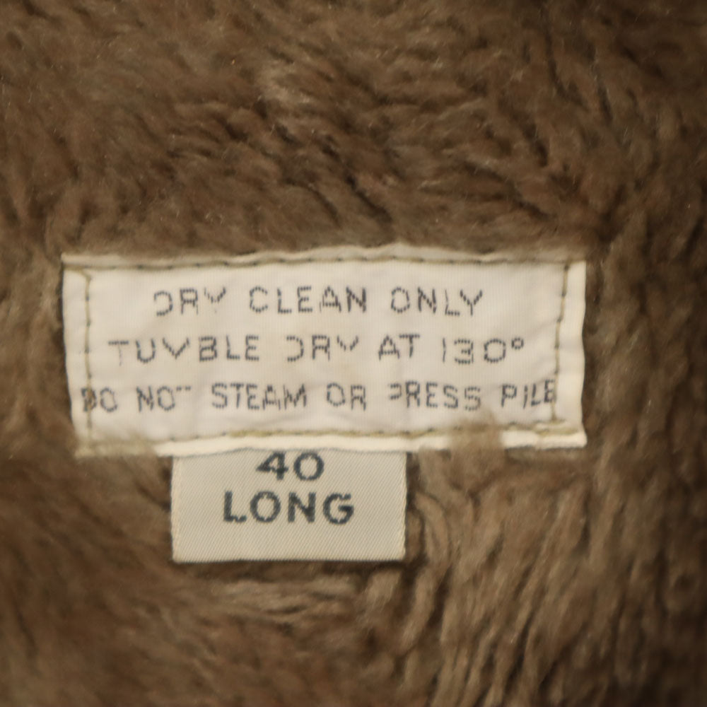 LONDON FOG ロンドンフォグ 70s ヴィンテージ アルスター コート 40 ベージュ 裏ファー メンズ