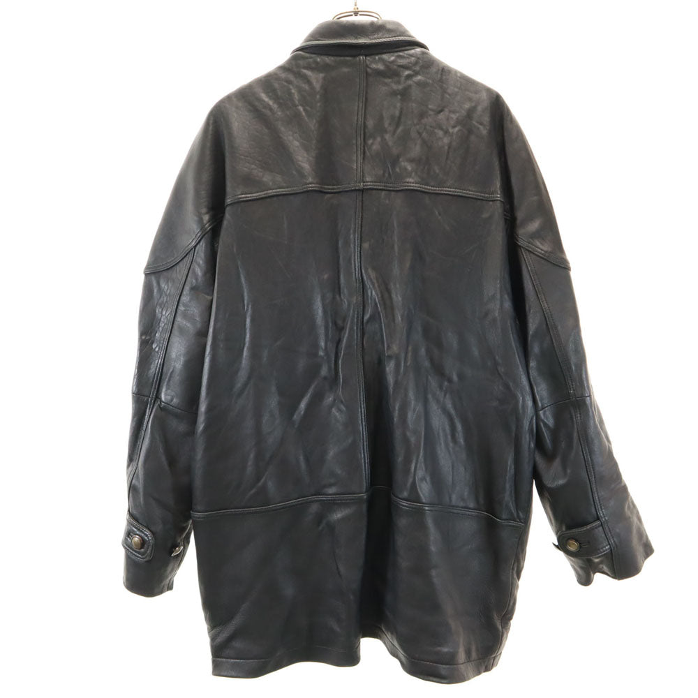 D'HOMME A HOMME 韓国製 シープスキン レザーコート L ブラック D'HOMME A HOMME メンズ