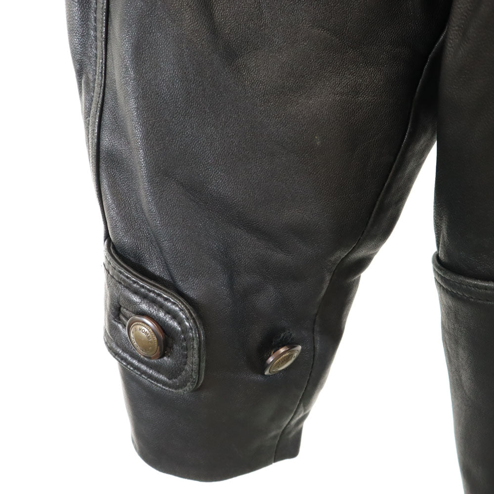 D'HOMME A HOMME 韓国製 シープスキン レザーコート L ブラック D'HOMME A HOMME メンズ