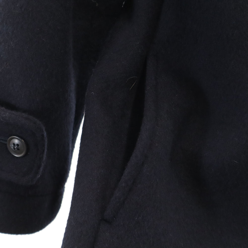 ミズイロインド ウールブレンド ダッフルコート ネイビー mizuiro ind レディース