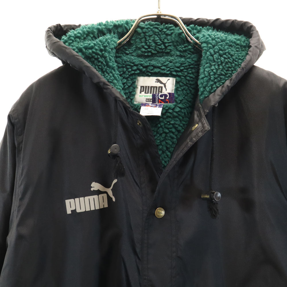 PUMA プーマ 90s オールド ヒットユニオン ベンチコート 160CM ブラック 裏ボア キッズ