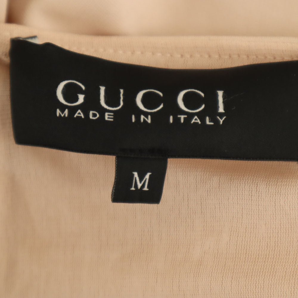 GUCCI グッチ 未使用 イタリア製 376214 ホルターネック ワンピース M ピンク ドレス レディース