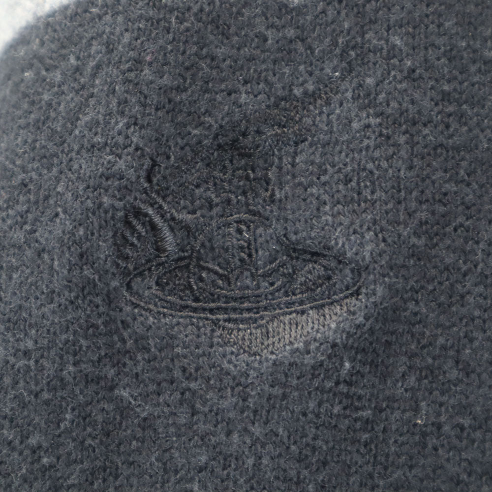 Vivienne Westwood ANGLOMANIA ヴィヴィアンウエストウッド アングロマニア 長袖 ニット ワンピース 38 グレー 変形 レディース