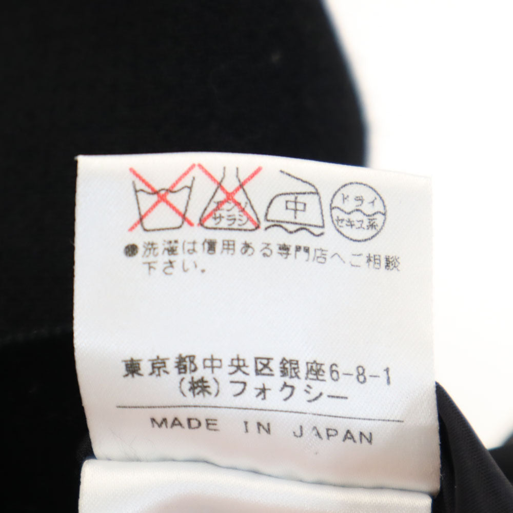 FOXEY フォクシー 日本製 ノースリーブ ワンピース 38 ブラック レディース