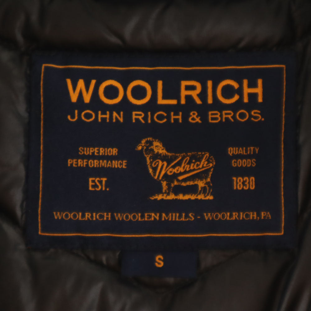 WOOLRICH ウールリッチ ダウンコート S ブラック フォックスファー付き レディース