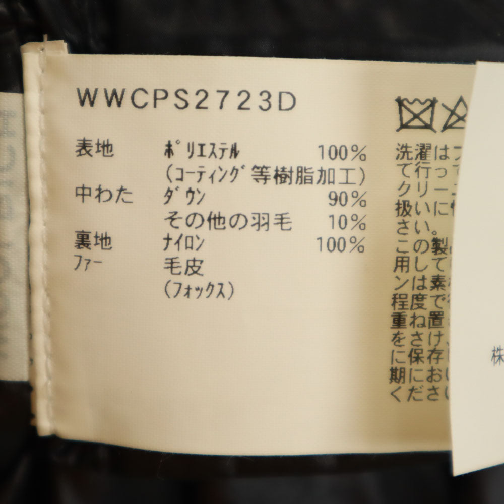 WOOLRICH ウールリッチ ダウンコート S ブラック フォックスファー付き レディース