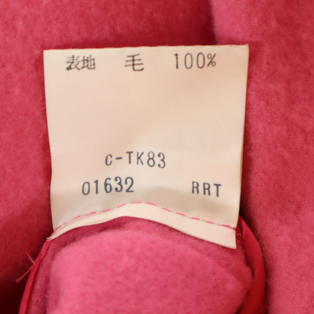 イヴサンローラン 90s オールド フーデッド コート M ピンク YVES SAINT LAURENT レディース