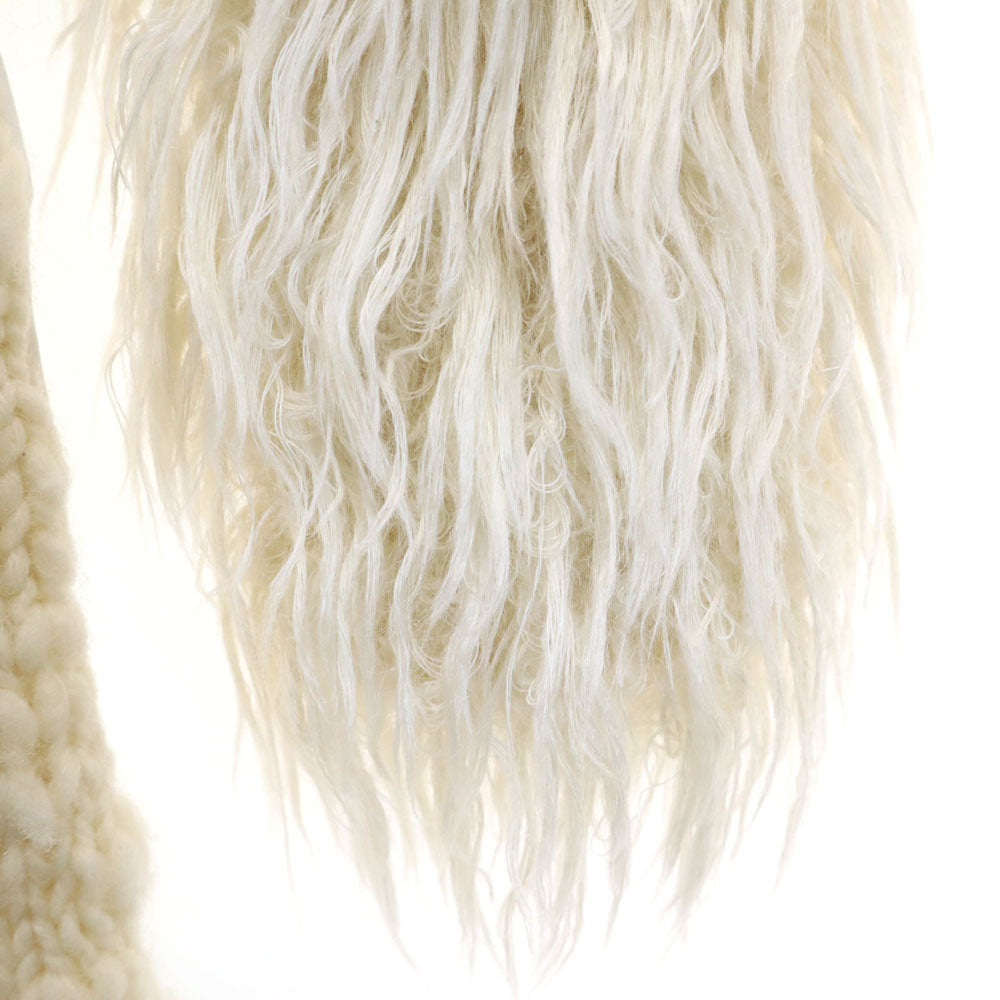 アンダーカバー 日本製 ジュンヤワタナベ コラボ ニット切替 コート 1 アイボリー UNDERCOVER x JUNYA WATANABE ハンガー付き レディース