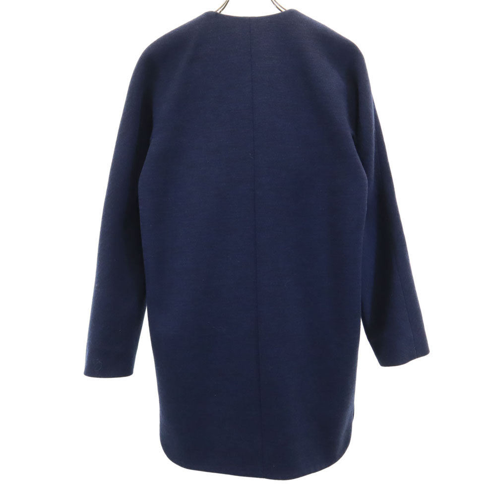 BALENCIAGA バレンシアガ フランス製 コート 34 ネイビー レディース
