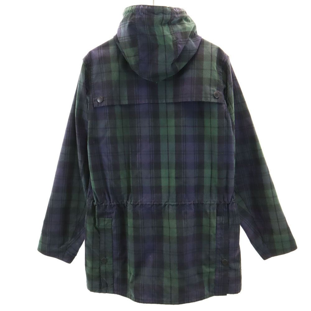 バブアー ブルガリア製 ブラックウォッチ SL DURHAM オイルドジャケット 38 ネイビー 他 Barbour メンズ