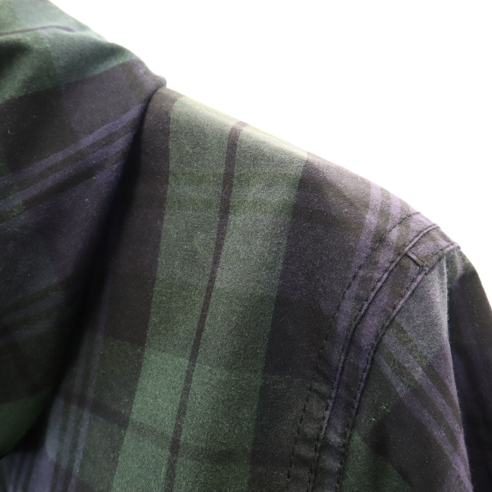 Barbour バブアー ブルガリア製 ブラックウォッチ SL DURHAM オイルドジャケット 38 ネイビー 他 メンズ