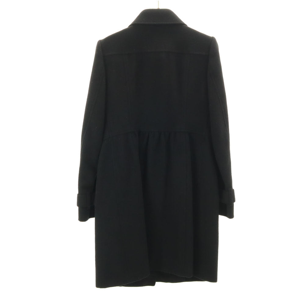 バーバリー 三陽商会 日本製 アンゴラブレンド コート 9 黒 BURBERRY レディース