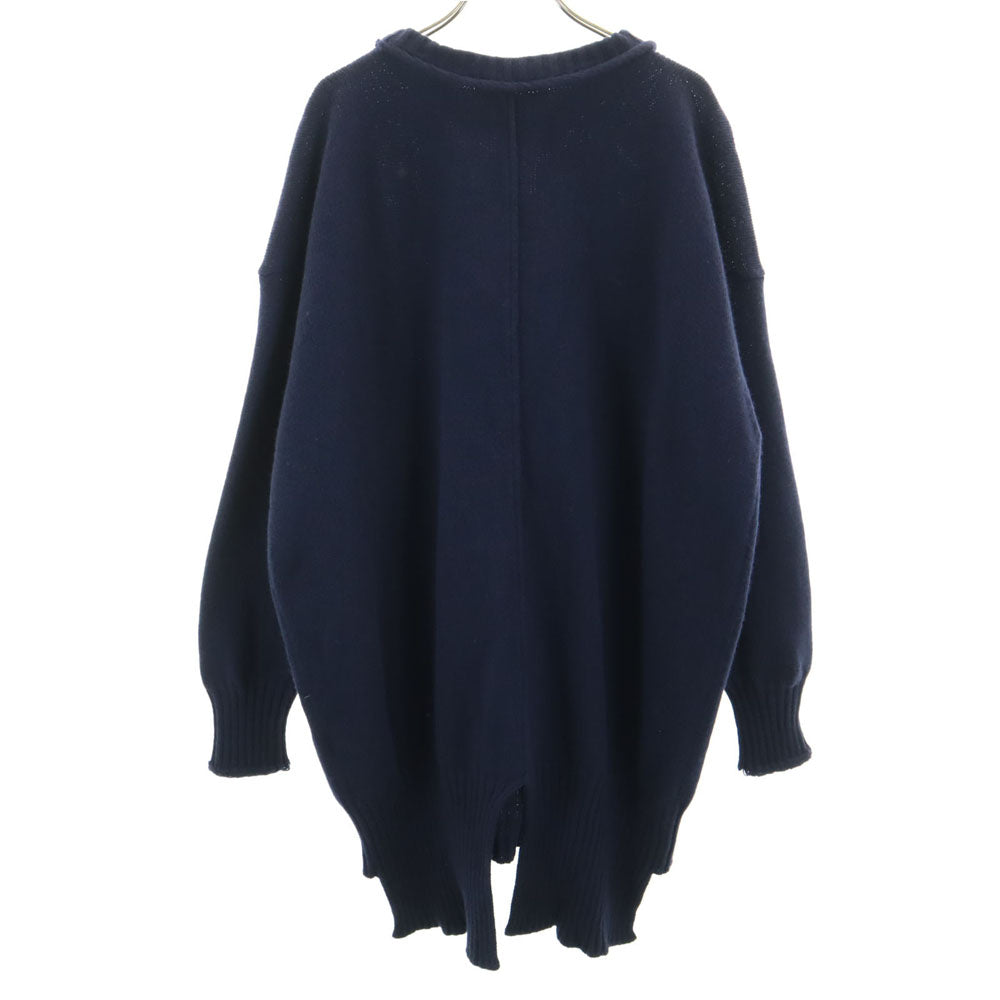 未使用 LIVIANA CONTI リビアナコンティ イタリア製 長袖 ロング ニット M ネイビー セーター チュニック レディース