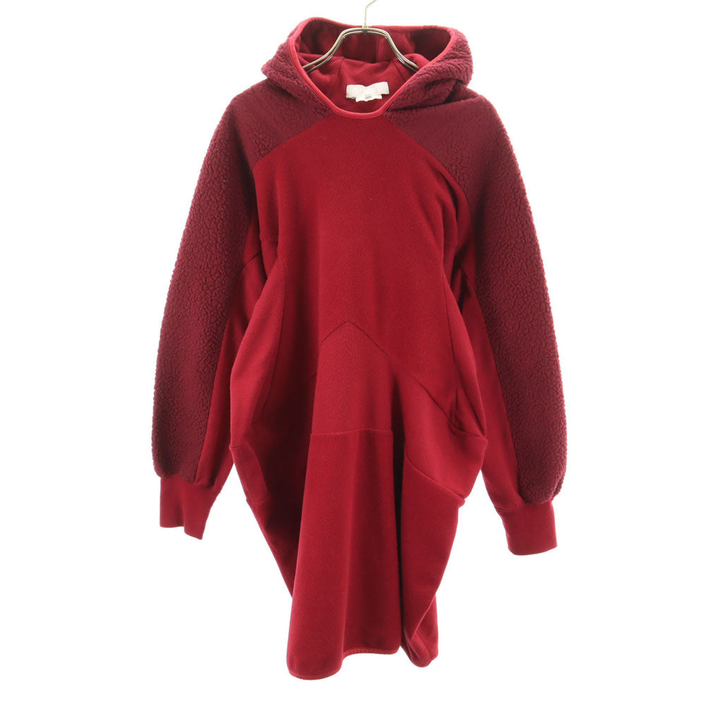 ガンリュウ 2014年 日本製 長袖 フリース切替 ワンピース M ボルドー GANRYU コムデギャルソン レディース GANRYU ガンリュウ 2014年 日本製 長袖 フリース切替 ワンピース M
