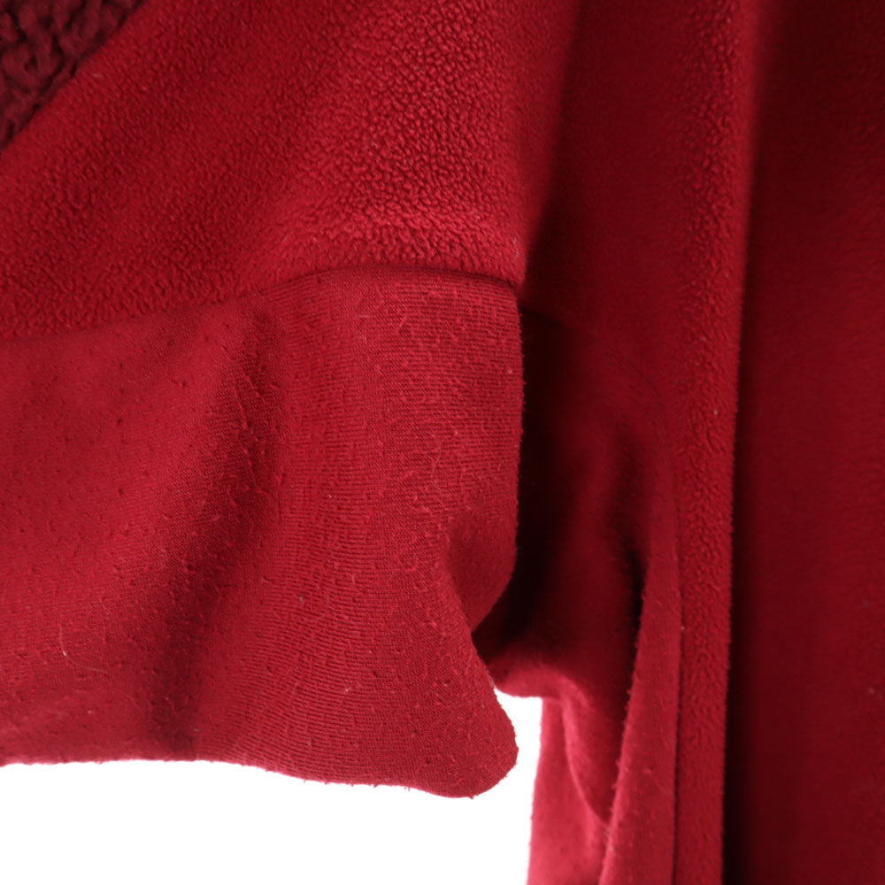 GANRYU ガンリュウ 2014年 日本製 長袖 フリース切替 ワンピース M ボルドー コムデギャルソン レディース