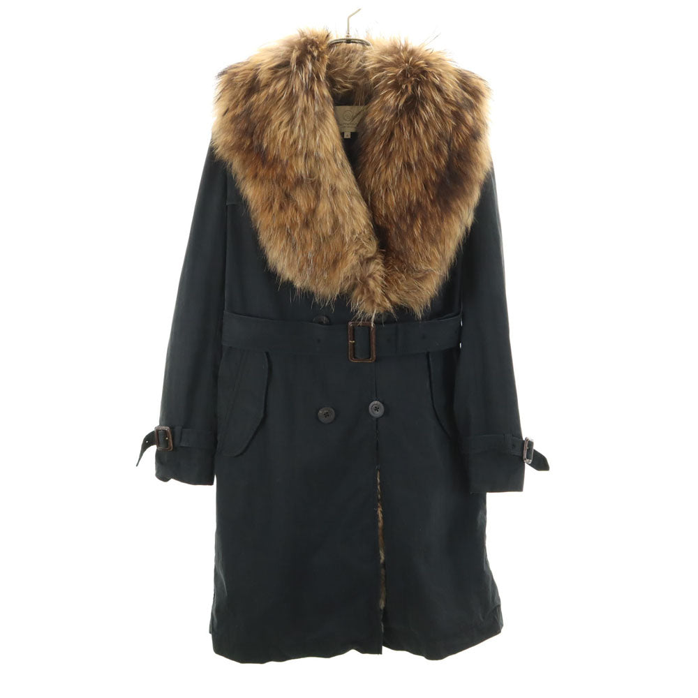 BEAUTY&YOUTH UNITED ARROWS ビューティーアンドユースユナイテッドアローズ トレンチコート S ブラック ファー レディース