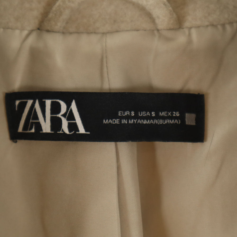 ZARA ザラ チェスターコート S ベージュ レディース