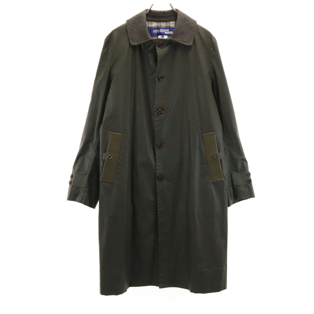 JUNYA WATANABE MAN ジュンヤワタナベマン 2016年 ポーランド製 HERVIER PRODUCTIONS WR-C417 エルボー切り替え コート M カーキ メンズ