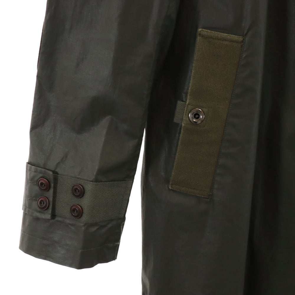 JUNYA WATANABE MAN ジュンヤワタナベマン 2016年 ポーランド製 HERVIER PRODUCTIONS WR-C417 エルボー切り替え コート M カーキ メンズ