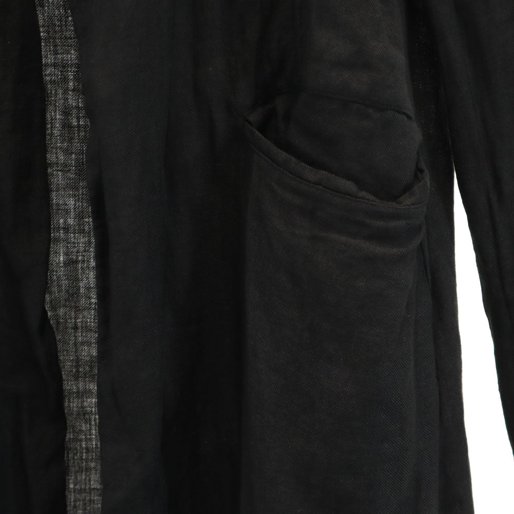 Comme des Garcons Comme des Garcons コムデギャルソンコムデギャルソン 2012年 日本製 RK-J035 リネン コート M ブラック レディース