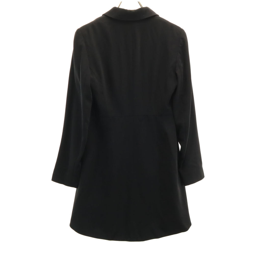 ケンゾーパリス 90s フランス製 オールド ハーフ チェスターコート 38 ブラック レディース