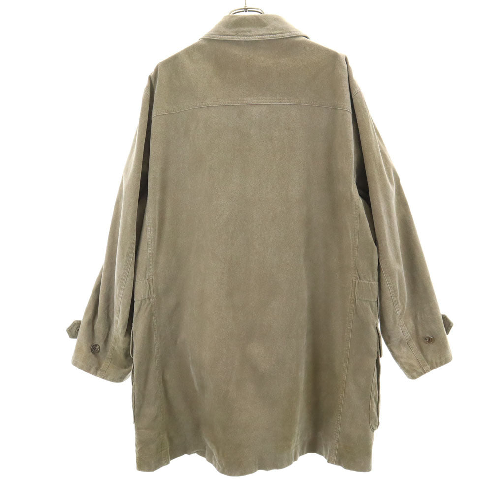 BURBERRY バーバリー 三陽商会 日本製 フェイク スエード ジャケット L カーキ メンズ