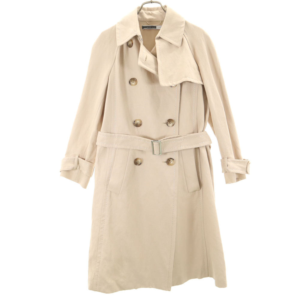 SPORTMAX スポーツマックス リネンブレンド トレンチコート 36 ベージュ CODE レディース