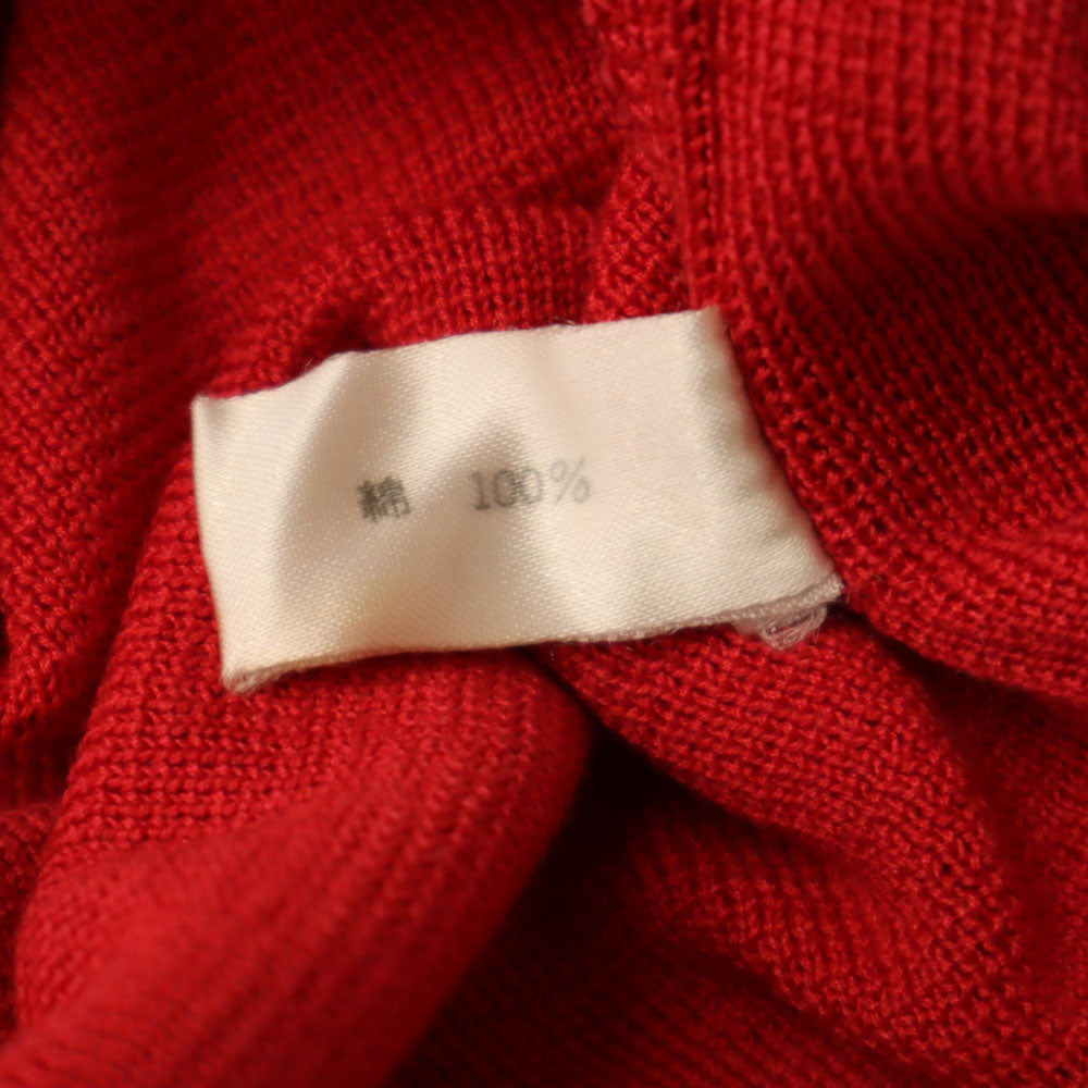 Chloe クロエ 長袖 ニット ワンピース 40 レッド レディース