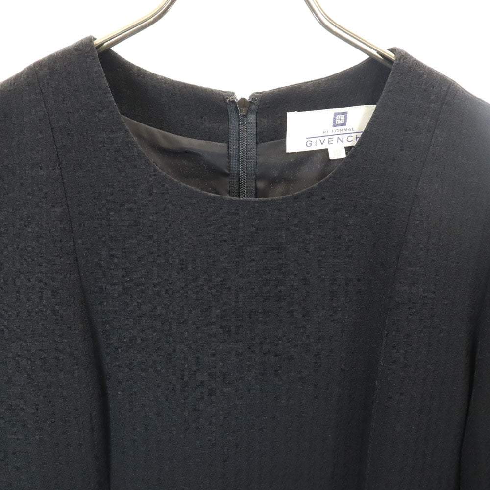 GIVENCHY ジバンシィ 90s 日本製 オールド 7分袖 ワンピース 12 ブラック 2ピース セット レディース