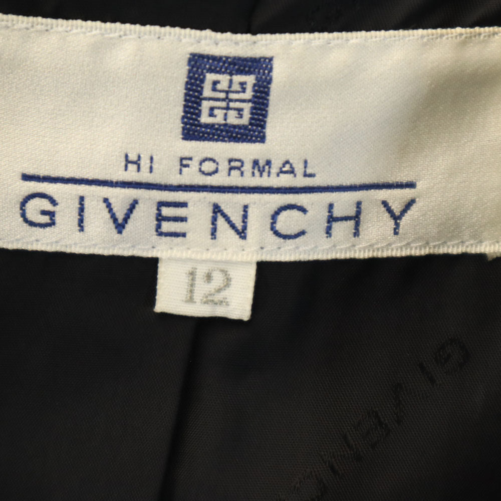 GIVENCHY ジバンシィ 90s 日本製 オールド 7分袖 ワンピース 12 ブラック 2ピース セット レディース