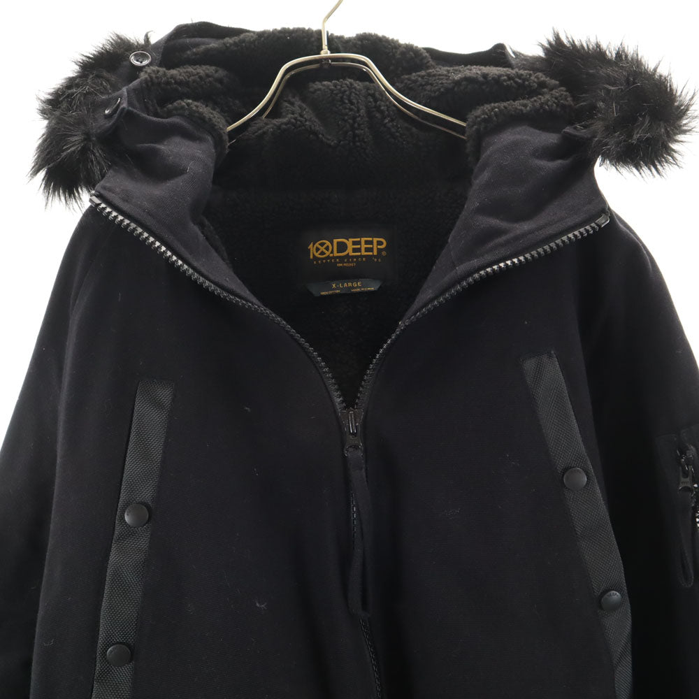 10Deep テンディープ モッズコート XL 黒 裏ボア メンズ
