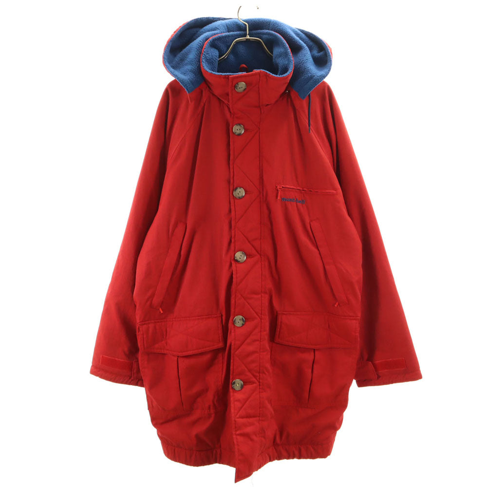 mont-bell モンベル 90s オールド ジャケット L 赤 アウトドア 裏ボア メンズ